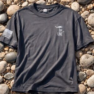 Men's Charcoal Graphic Tee *NEVER WORN* (Great material)